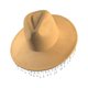 thumbnail image 4 of Sombrero de vaquero Yinane Fedora Jazz Unisex Blanco, 4 of 5