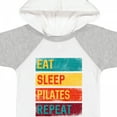 thumbnail image 4 of Inktastic Fitness Eat Sleep Pilates Repeat Boys or Girls Baby Bodysuit, 4 of 5