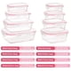 thumbnail image 2 of Recipientes de vidrio para almacenamiento de alimentos Vtopmart, paquete de 8 tapas herméticas, 2 of 7