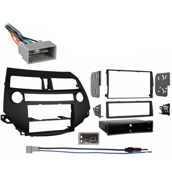 Fits Honda Accord 2008-2012 Manual Climate Controls Metra Single or Double DIN Dash Kit with Harmony Radio Harness