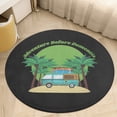 thumbnail image 6 of Funny Camping Round Carpet Circle Rug Outdoor Patio Area Rug Washable Large Area Rugs Hallway Room Decor Fitness Mats, 6 of 8