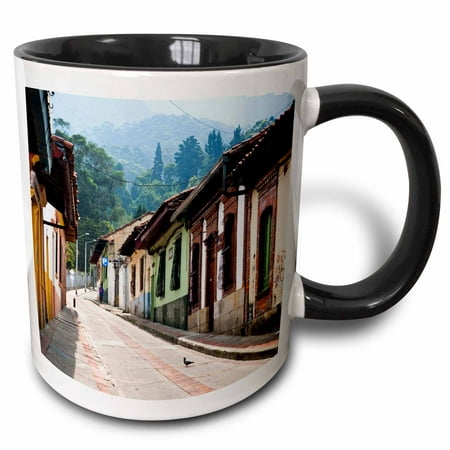 3dRose Bogota, Colombia. Colorful buildings in downtown - SA06 MWR0021 - Micah Wright - Two Tone Black Mug,