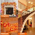 thumbnail image 3 of Guirnalda de luces otoñales de 4,5 m y 30 LED con hojas de arce otoñales, funciona con pilas, luces decorativas para Acción de Gracias, Navidad y Halloween., 3 of 4