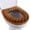 Brown, variant on Soft Plush Toilet Seat Cover with Zipper, Comfortable and Easy to Clean, Durable Hygienic Design for Home Bathroom Use