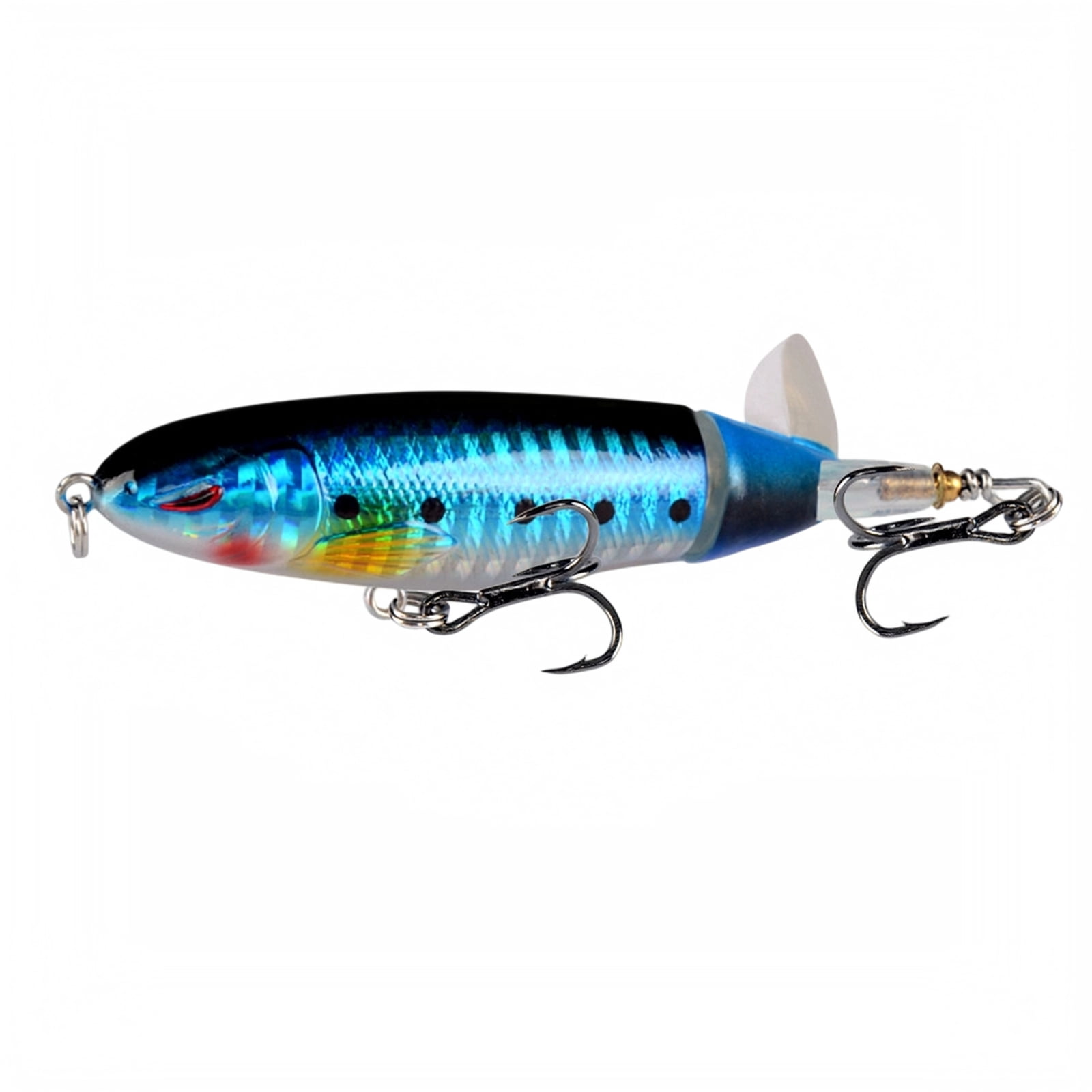 Topwater Propeller Pencil Lure Floating Hard Bait Fishing Rear Prop Treble Hooks Freshwater Casting Fishing Equipment