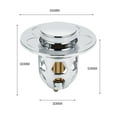 thumbnail image 6 of Hadanceo Pop-up Sink Drain Stopper Easy Installation  Basin Bounce Sink Drain Plug Replacement Rust-proof Excellent for Bathroom, 6 of 7