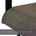 thumbnail image 5 of Grand Patio Outdoor Swivel Bar Chairs Set of 2 for Bistro, Garden, Porch, Coffee Brown, 5 of 9
