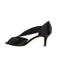 thumbnail image 4 of XYD Women Chic Rhinestone Crossed Strappy Sandals Peep Toe Studded Pumps Low Heel Prom Dance Shoes Size 7 Black, 4 of 4
