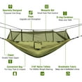 thumbnail image 4 of (600 lbs) Load Single & Double Camping Hammock with Mosquito Net Portable Parachute Nylon Hammock for Hiking Backpacking Survival Travel Beach Backyard, 4 of 5