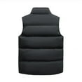 thumbnail image 4 of kpoplk Men's Puffer Vest Casual Stand Collar Quilted Waistcoat Outdoor Padded Ski Vest Black,3XL, 4 of 7