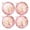 Pink, variant on Hodwiequ 4Pc Christmas Ball Ornaments, Floral Shatterproof Xmas Tree Baubles With Gift Box For Holiday Party Rose Gold 10*10Cm