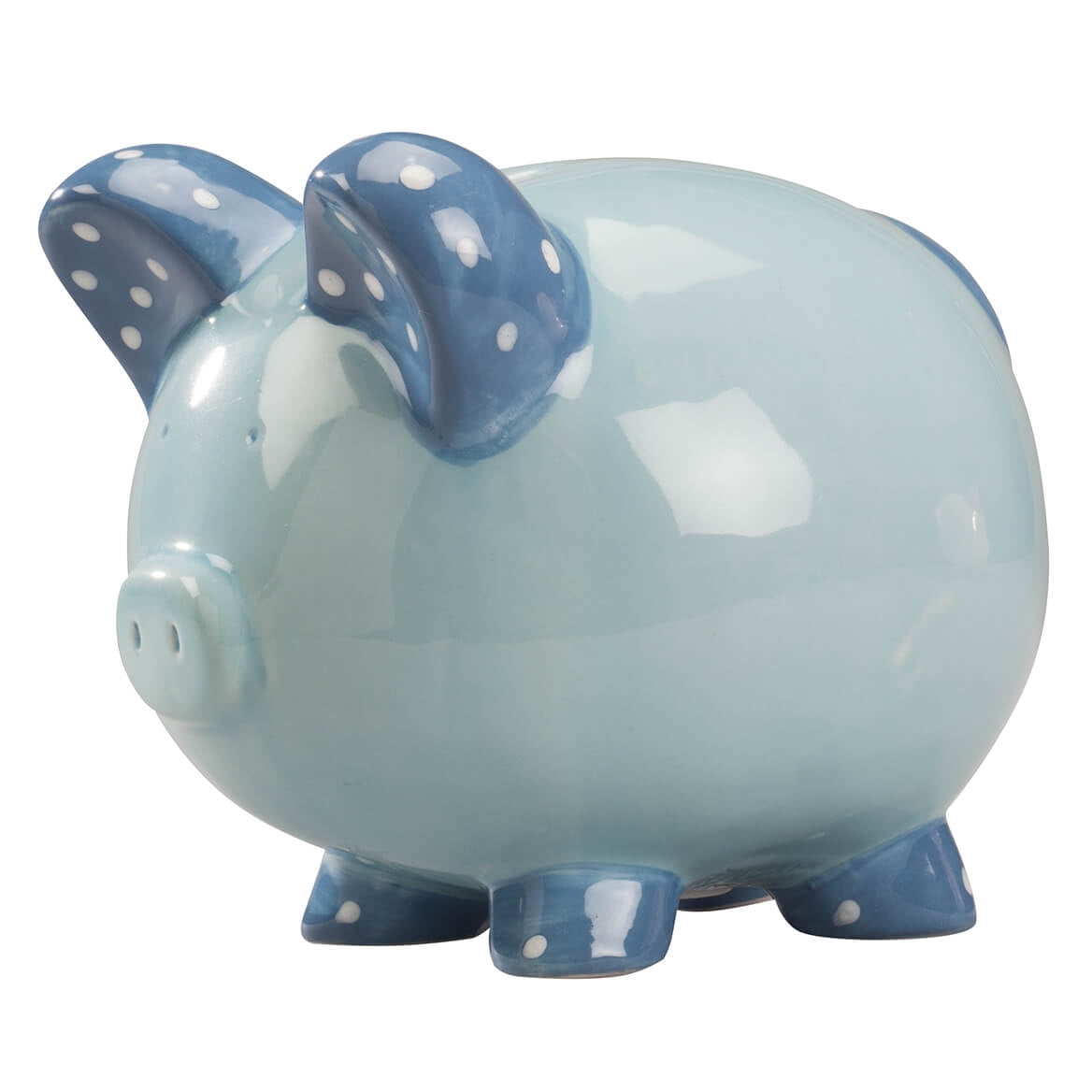 Zeckos Black and Blue Pirate Pig w/Skull and Crossbones Piggy Bank Coin Bank 