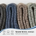 thumbnail image 3 of 5 Pairs Wool Socks Mens,Thick Warm Winter Socks,Soft Wool Hiking Socks,Casual Crew Socks for Men (US Size 7-13), 3 of 8
