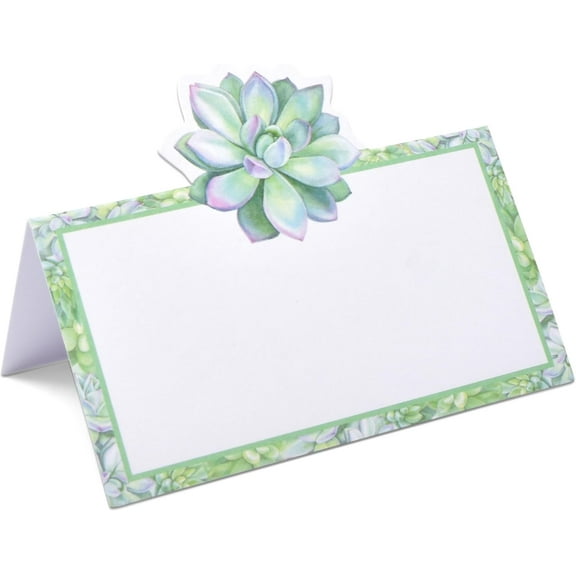 Gift Boutique Succulent Cactus Floral Green Place Tent Cards