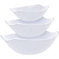 thumbnail image 6 of Crown Display 12-Piece Salad Bowl Set - 4 White Disposable Serving Bowls, 4 Plastic Spoons and Forks, 6 of 9