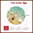 thumbnail image 2 of Sikiie Starfish And Seashell On The Beach Nativity Christmas Tree Skirt, Jesus Christian Winter Holiday Tree Mat Decoration(30-48IN)36", 2 of 6