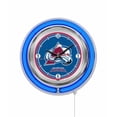 thumbnail image 2 of Colorado Avalanche Neon Clock, 2 of 4