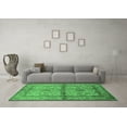 thumbnail image 3 of Ahgly Company Indoor Round Oriental Emerald Green Traditional Area Rugs, 8' Round, 3 of 4