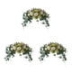 thumbnail image 5 of Guirnalda de flores artificiales realistas Matsuzay blanco verde 170 cm, 5 of 6