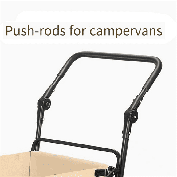 Foldable Cart Push Handle Extendable Cart Trolley Handle Accessories Wagon Cart Equipment for Flat Folding Cart