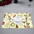 thumbnail image 2 of EREHome Set de 4 Sets de Table Joyeux Nouvel An, Protecteur de Table 12x18 Pouces, 2 of 5