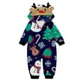 thumbnail image 2 of Christmas Pajamas for Family Reindeer Decor Hood Matching Family Outfits, Stylish Christmas Pjs for Family, Perfect for Christmas Morning & Family Photos (Multicolor), 2 of 3