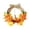E, variant on Autumn Wreath,Fall Floral Swag Wreath For Front Door,Pumpkin Maple Leaf Crescent Hanging Decor With Burlap Bow Bell, Rustic Farmhouse Harvest Decoration For Halloween Thanksgiving Porch Wall Window