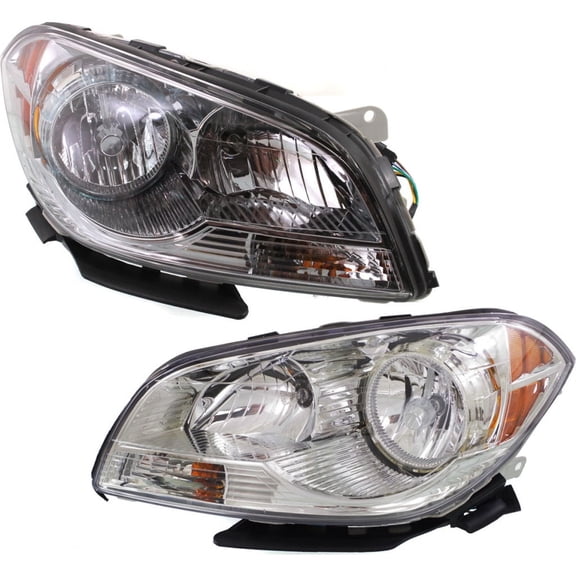 For Chevy Malibu Headlight Assembly 2008 09 10 11 2012 Pair Driver and Passenger Side Hybrid CAPA Certified GM2502307 GM2503307