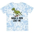 thumbnail image 3 of Inktastic Nana and Papa Love Me Dinosaur Grandson Boys Toddler T-Shirt, 3 of 5