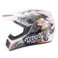 thumbnail image 3 of Para la versión de casco de bicicleta de playa personalizado para jóvenes, casco integral de kart con diseño de fantasma de fuego, 3 of 6