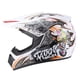 thumbnail image 3 of Para la versión de casco de bicicleta de playa personalizado para jóvenes, casco integral de kart con diseño de fantasma de fuego, 3 of 6