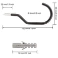 thumbnail image 3 of Paquete de 2 ganchos utilitarios para bicicletas YONGSHENG, 3 of 5