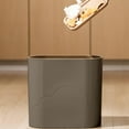 thumbnail image 4 of Vxdvou Bathroom Trash Can, Contactless Lid Trash Bin with Large 8L Capacity, Slim and Space-Saving Design for Bathroom, Kitchen, Office, and Living Room, Stylish Plastic Waste Bin, 4 of 6