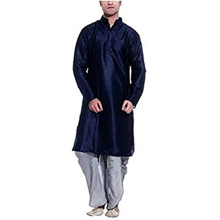 

Royal Kurta Mens Silk Blend Dhoti Kurta