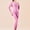 Purple, variant on Dianli Sleepwear Loungewear Ladies Thermal Long Sleeve Round Neck Top And Pants Thermal Underwear Set Thick Fleece Warm Insulated Cozy Homewear Cold Weather sleepwear nightwear
