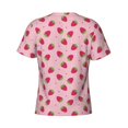 thumbnail image 6 of Vsdgher Strawberries Print Men's Dry Fit Mesh Athletic Shirts Moisture Wicking Tennis T-Shirt Tops, 6 of 9