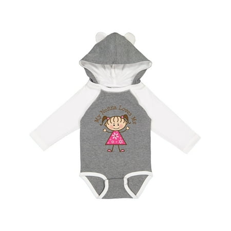 

Inktastic My Nonna Loves Me Gift Baby Girl Long Sleeve Bodysuit