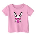 thumbnail image 4 of Toddler Boy Girl Easter Shirt Bunny Print Short Sleeve Tee Easter Day Gift for Toddler Boy Girl Kids Toddler T-Shirt 8-9, 4 of 5