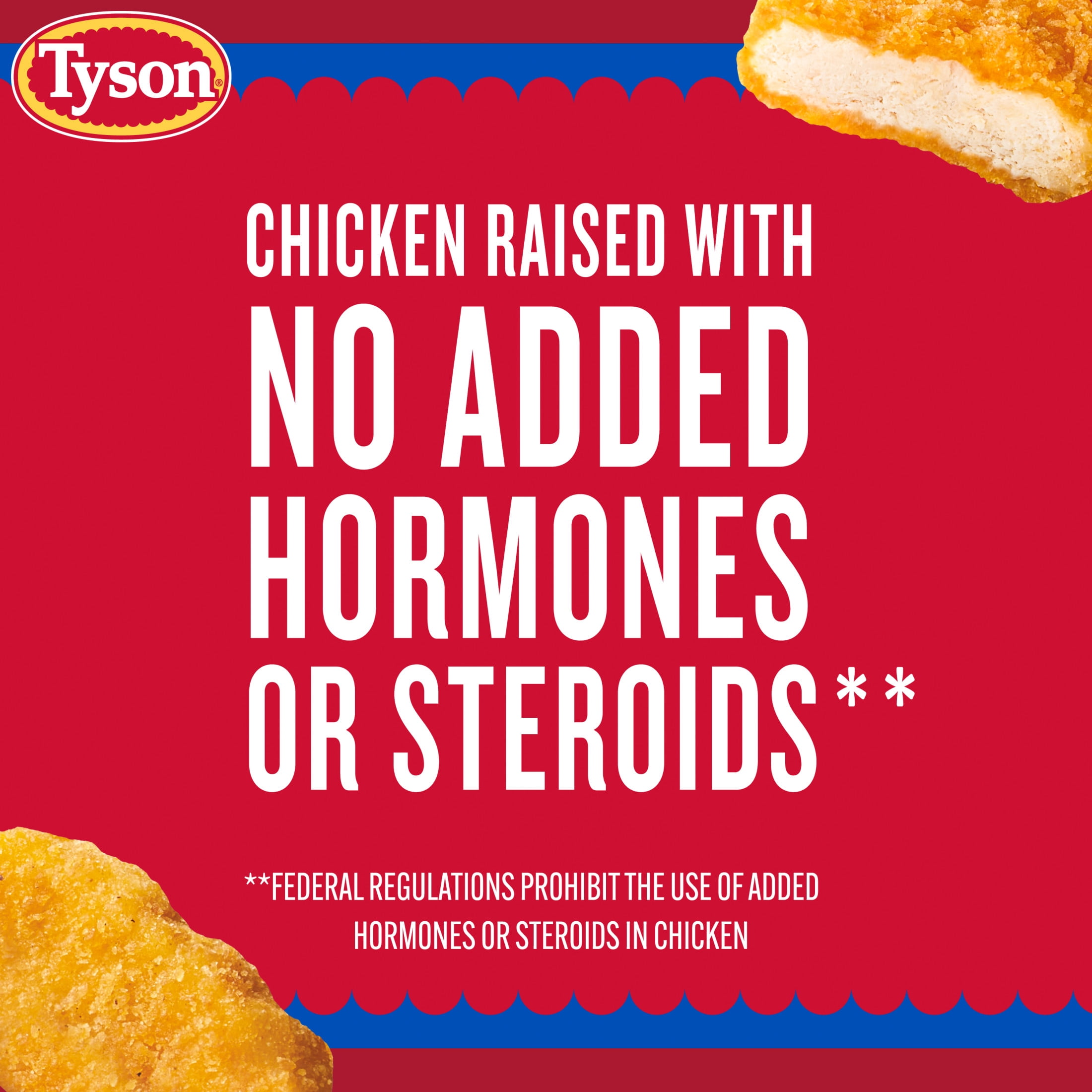 Tyson Frozen White Meat Chicken Nuggets, 29 oz, 11g Protein per Serving (Fully Cooked)