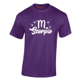 thumbnail image 2 of Respect My Tshirt - Scorpio Zodiac Sign Graphic T-Shirt, Astrology Symbol Design, Crew Neck, Purple, XL, 2 of 3