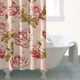 thumbnail image 4 of Pioneer Flower Floral Print Pattern Shower Curtain 36"x72" ,Bathroom Decorative Shower Curtains Set with 12 Hooks,Modern Waterproof Washable Shower Curtain, 4 of 6