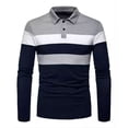 thumbnail image 1 of Playera Hombre Tipo Polo Manga Larga Moda Franjas, 1 of 8
