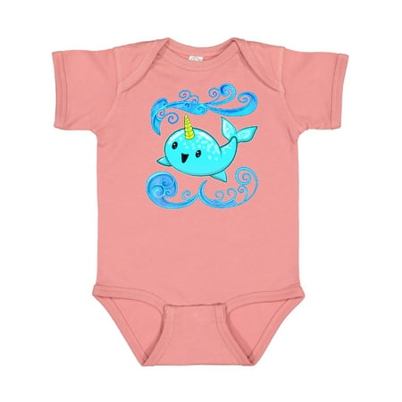 

Inktastic Cute and Playful Narwhal Gift Baby Boy or Baby Girl Bodysuit