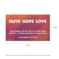 thumbnail image 4 of Children and Youth, Pass Along Scripture Cards, Faith Hope Love, 1 Corinthians 13:13, Pack of 25, 4 of 5
