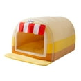thumbnail image 2 of Casa de invierno para perros y gatos, nido resistente al desgaste, elástico, cómodo y desmontable, suministros para mascotas, casa portátil para, 2 of 9