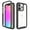 Black, variant on SaniMore for iPhone 14 Pro Two-Layer Structure Transparent Case, Rugged Clear PC Back & TPU Bumper [Not Yellowing Technology] Full Body Protective Case for iPhone 14 Pro, Pink