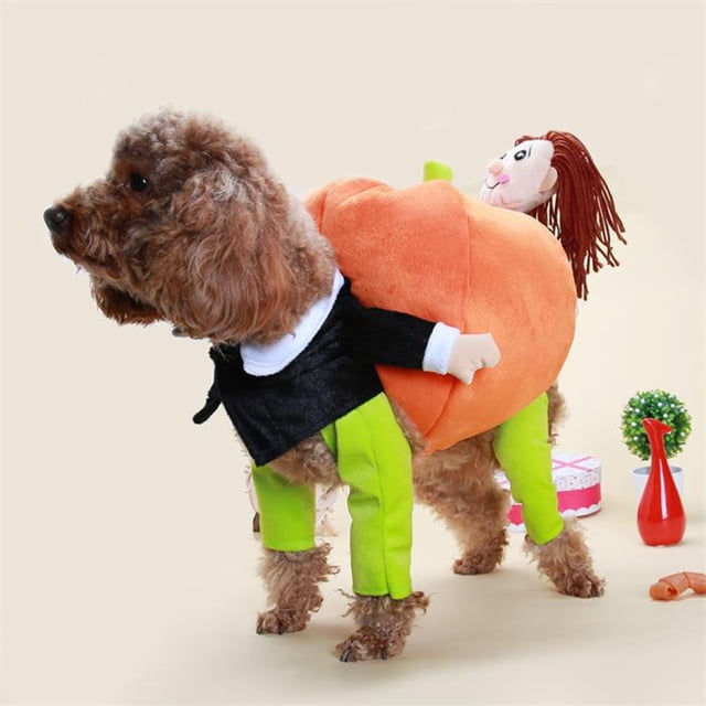 OULII 56Pcs Pumpkin Dog Clothes Adorable Costume for Taking