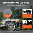 thumbnail image 3 of VEVOR Remorque de Vélo, Capacité de Charge de 100 Lb, Chariot-Bicyclette Robuste, Rangement Pliable Compact et Dégagement Rapide avec Attelage Universel, Roues de 16 Pouces, Réflecteurs Sécuritaires, Convient aux Roues de Vélo de 22 Pouces-28 Pouces, 3 of 9
