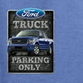 thumbnail image 2 of Wild Bobby, Ford Truck Parking Only Sign Gift for Owners of Ford, Cars and Trucks, Front and Back Unisex Crewneck Graphic Sweatshirt, Vintage Heather Blue, Large, 2 of 4