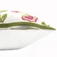 thumbnail image 5 of Alysheer Fundas De Almohada Decorativas De Verano Con Bordado Floral, 18.0 X 18.0 In, Juego De 2 Casas De Campo, Flores Rosas, Hojas Verdes, Patrón De Punto, Funda De Cojín De Lona De Algodón Para Sof, 5 of 5